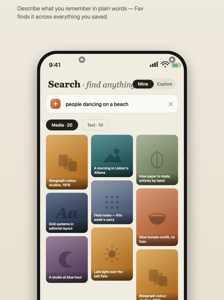 Searching a Fav library in plain words